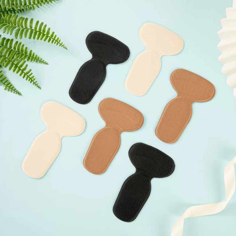 Διπλής λειτουργίας μαξιλαράκια φτέρνας με αφρώδες υλικό, Τ-σχήματος αυτοκόλλητες, Jade Flower, για όλες τις εποχές, για sneakers, δερμάτινα παπούτσια και μποτάκια