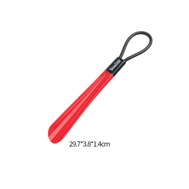 Shoehorn din plastic, cu mâner lung, design de agățare, ajutor pentru îngrijire