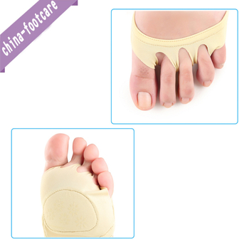 Șosete pentru partea anterioară a piciorului cu cinci degete pentru pantofi cu toc — subțiri, respirante, absorbante la transpirație, cu pernă invizibilă pentru vârful degetelor