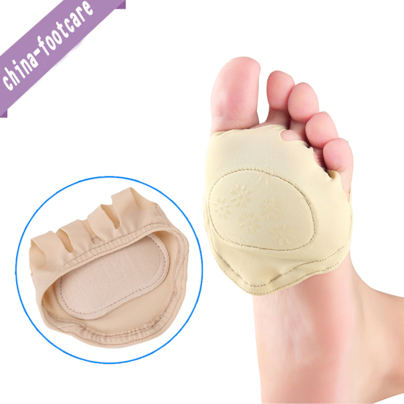 Șosete pentru partea anterioară a piciorului cu cinci degete pentru pantofi cu toc — subțiri, respirante, absorbante la transpirație, cu pernă invizibilă pentru vârful degetelor