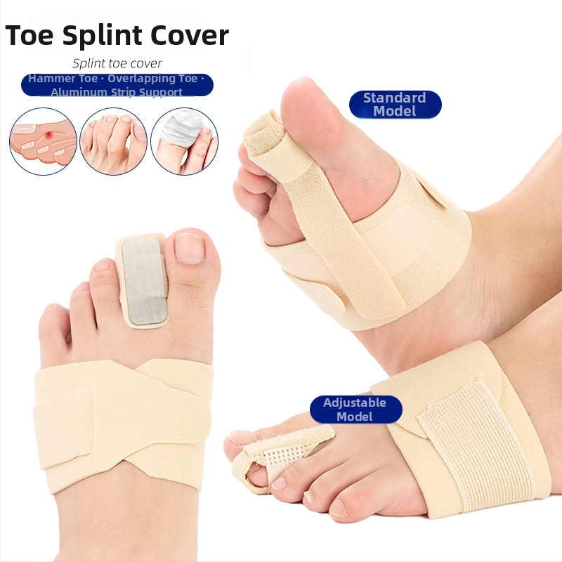 Nastaviteľný kompresný návlek na prst nohy – ochrana Hallux Valgus s oporou z hliníkovej platne, oddelovač prstov, značka Shulivan, model HXB-160