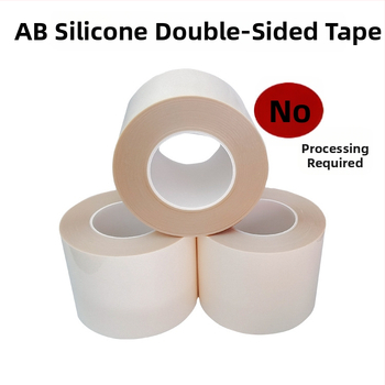 Bandă dublu adezivă din silicon pentru cauciuc de silicon, substrat PET, grosime 0.05/0.1/0.125 mm, -20°C până la 120°C