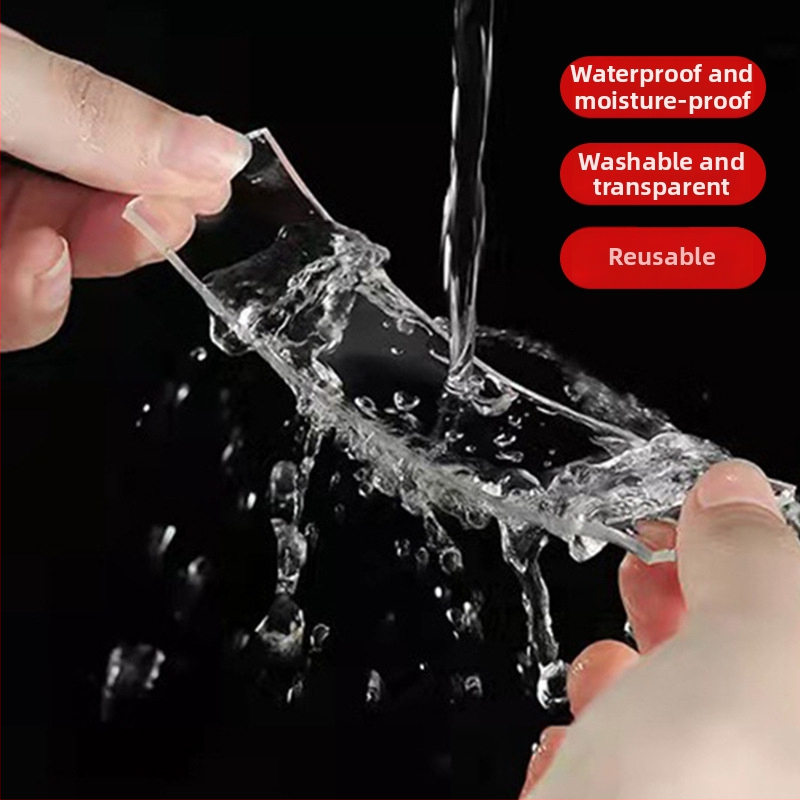 Nano kétoldalú ragasztó szalag, nagy átláthatóságú, hőálló 20–350°C, 1–2 mm vastagság, szilika-gél ragasztórendszerrel, kozmetikai dobozok zárásához