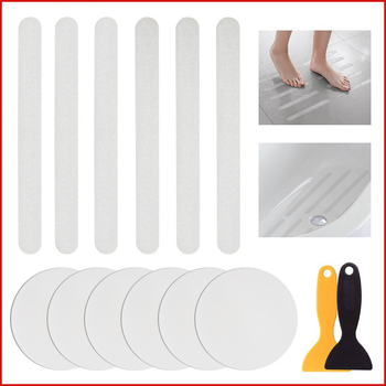 Bandă PEVA antiderapantă pentru baie, stabilizarea podelei, adeziv pe bază de cauciuc, 100 N/m