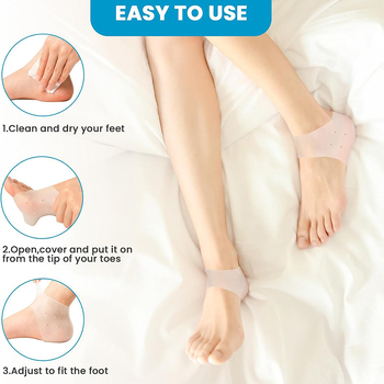 SEBS κάλυμμα φτέρνας – ενυδατικό, αντι-ραγμών, διαπνέον, για όλες τις εποχές, στυλ: κάλτσες, καθημερινή χρήση