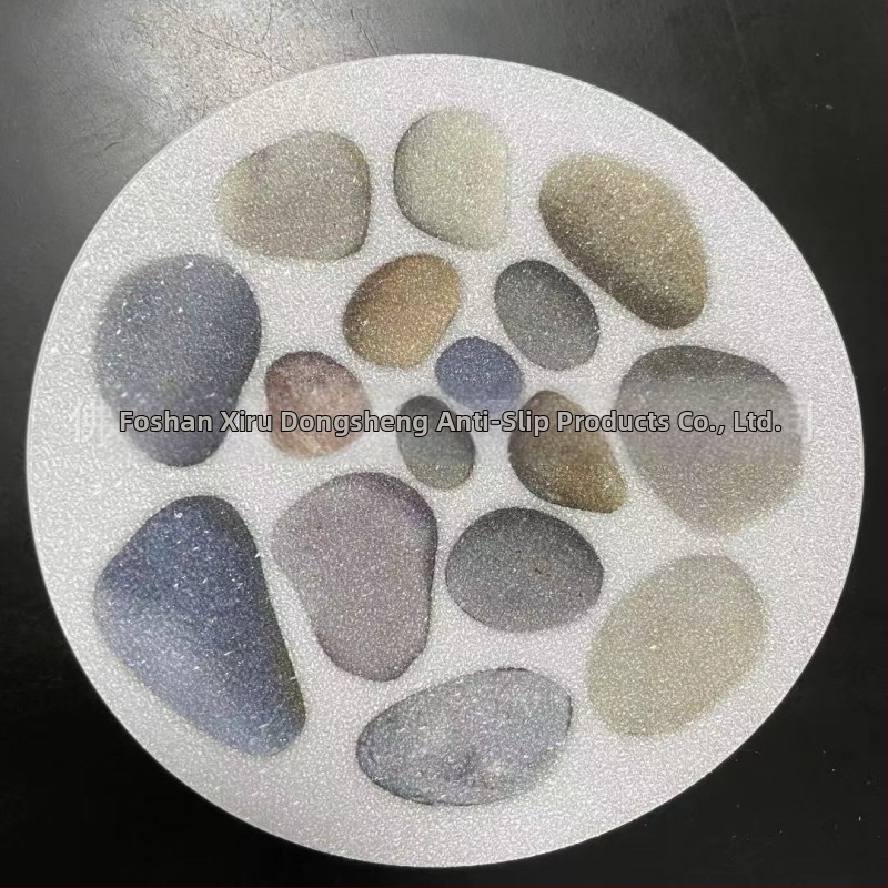 Okrúhle protiskúšové nálepky do kúpeľne z PEVA; substrát PE; hrúbka 0,8 mm; voliteľné vzory