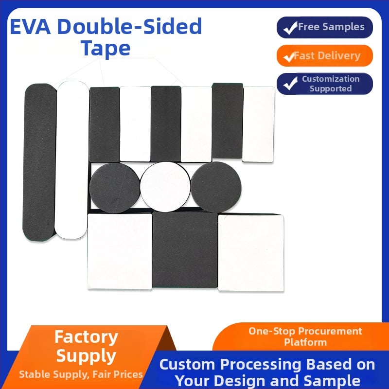 EVA dvostrano ljepljive spužaste podloške za stopala, viskozna viskoznost; oblik traka i kruga; protuklizne i ublažavajuće udare