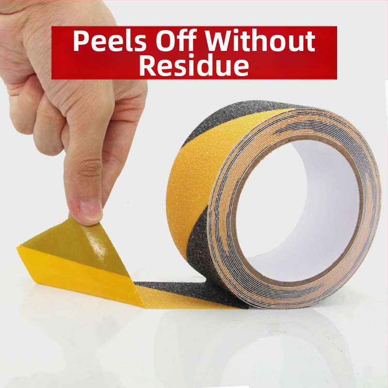 PVC protiskluzová páska na schody – 80 µm, povrch s drsným zrnom, polypropylénový lepiaci systém, séria Anti-Slip Tape, dĺžka a šírka na mieru