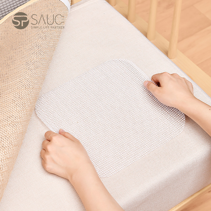 Covoraș antiaderent din spumă PVC pentru pat și canapea, pătrat, model solid, lavabil, pentru living, dormitor și spații de luat masa, stil modern minimalist