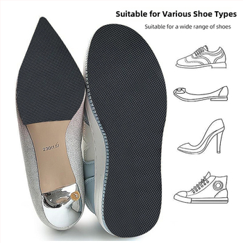 Padă de talpă din cauciuc autoadezivă pentru tocuri înalte și pantofi – antiderapant, protecție împotriva uzurii, funcționare silențioasă