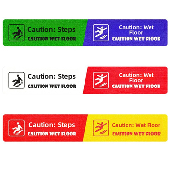 PVC protuklizna naljepnica za stepenice, upozorenje, otporna na habanje, vodootporna, laminirani HD tisak, dimenzije 10×60 cm