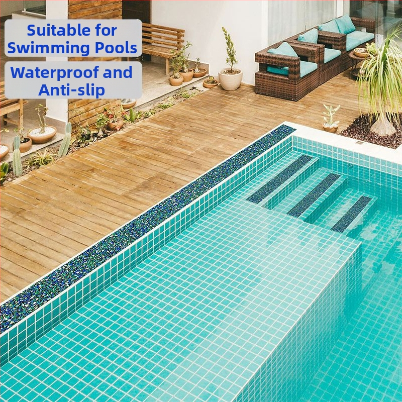 PET základová protisklzová páska, akrylové lepidlo, vysoká viskozita, jadro z papierovej trubice; vhodná pre bazény, plošiny na potápanie, detské ihriská a posilňovňu