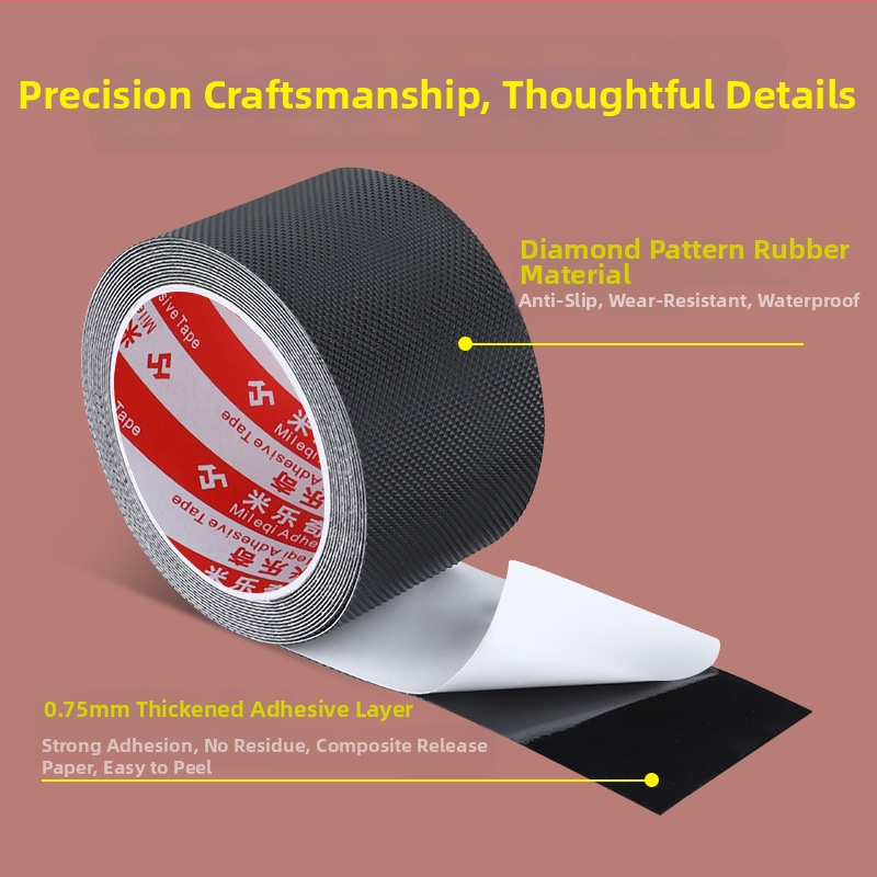 Gumi szállítószalag javítócsík, gyémánt mintás, csúszásmentes, kopásálló, 0.15 mm vastagság