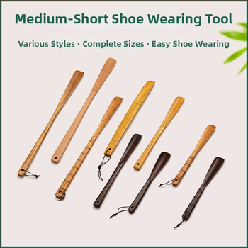 Fából készült shoehorn idős és várandós nők számára – modell: közepes és rövid; stílus: közepes és hosszú; évszakok: nyár, tél, tavasz