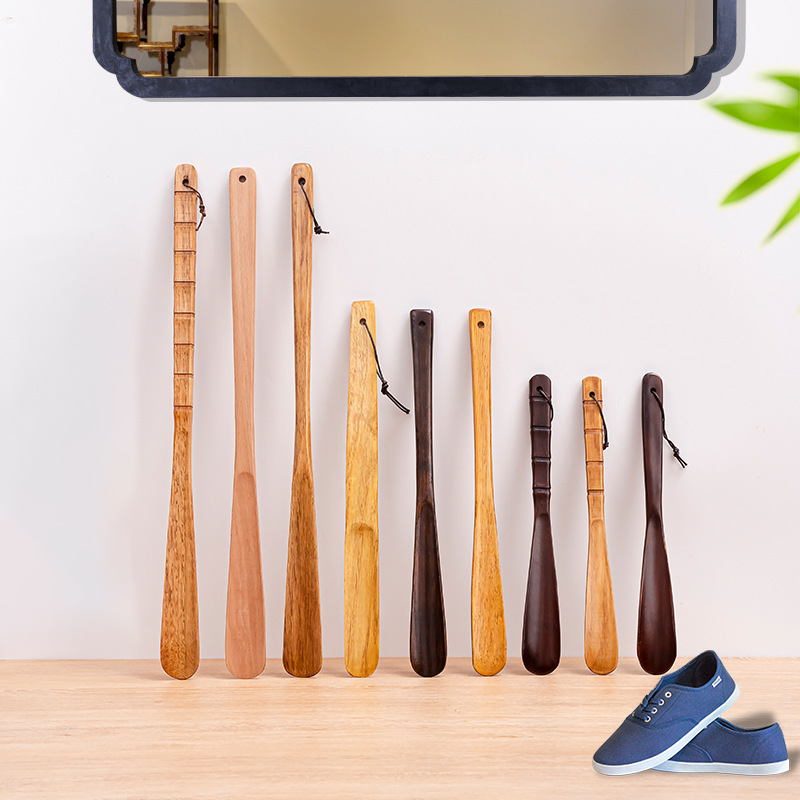Fából készült shoehorn idős és várandós nők számára – modell: közepes és rövid; stílus: közepes és hosszú; évszakok: nyár, tél, tavasz