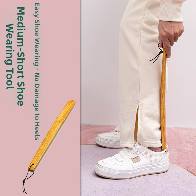 Fából készült shoehorn idős és várandós nők számára – modell: közepes és rövid; stílus: közepes és hosszú; évszakok: nyár, tél, tavasz