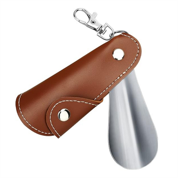 U-69 Metalni kožni izvlačivač cipela s kožnim kućištem – unisex, mini prijenosni, viseći kopča, model U-69, novi stil, Purple birthday gifts, zimsko izdanje