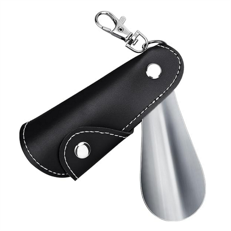 U-69 Metalni kožni izvlačivač cipela s kožnim kućištem – unisex, mini prijenosni, viseći kopča, model U-69, novi stil, Purple birthday gifts, zimsko izdanje