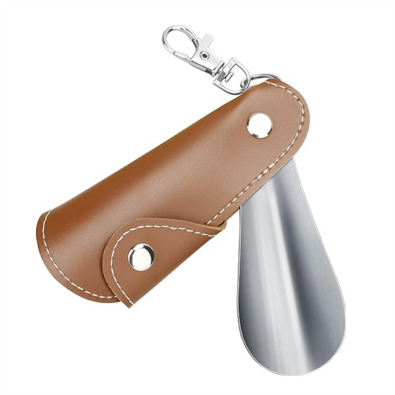 U-69 Metalni kožni izvlačivač cipela s kožnim kućištem – unisex, mini prijenosni, viseći kopča, model U-69, novi stil, Purple birthday gifts, zimsko izdanje