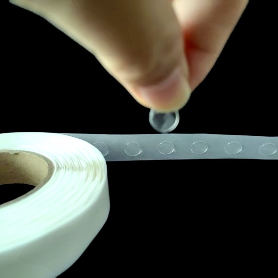 Bandă adezivă dublu-adezivă cu bază din silicon și PET, adeziv pe bază de cauciuc, vâscozitate scăzută, potrivită pentru husă de piele a telefonului și covoraș anti-alunecare