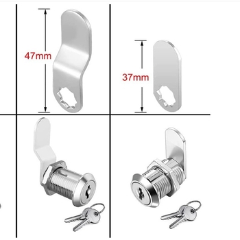 Încuietoare RV pentru dulap cu limbă rotativă, corp din aliaj de zinc, set de 5 piese cu 5 chei, model 103-16, Jia Yang