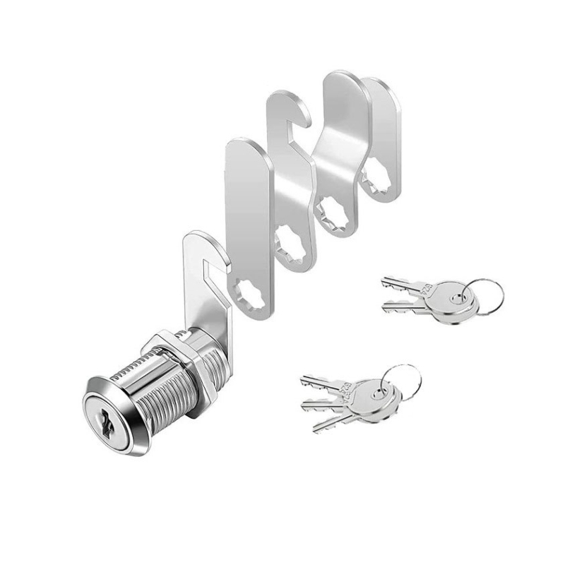 Încuietoare RV pentru dulap cu limbă rotativă, corp din aliaj de zinc, set de 5 piese cu 5 chei, model 103-16, Jia Yang