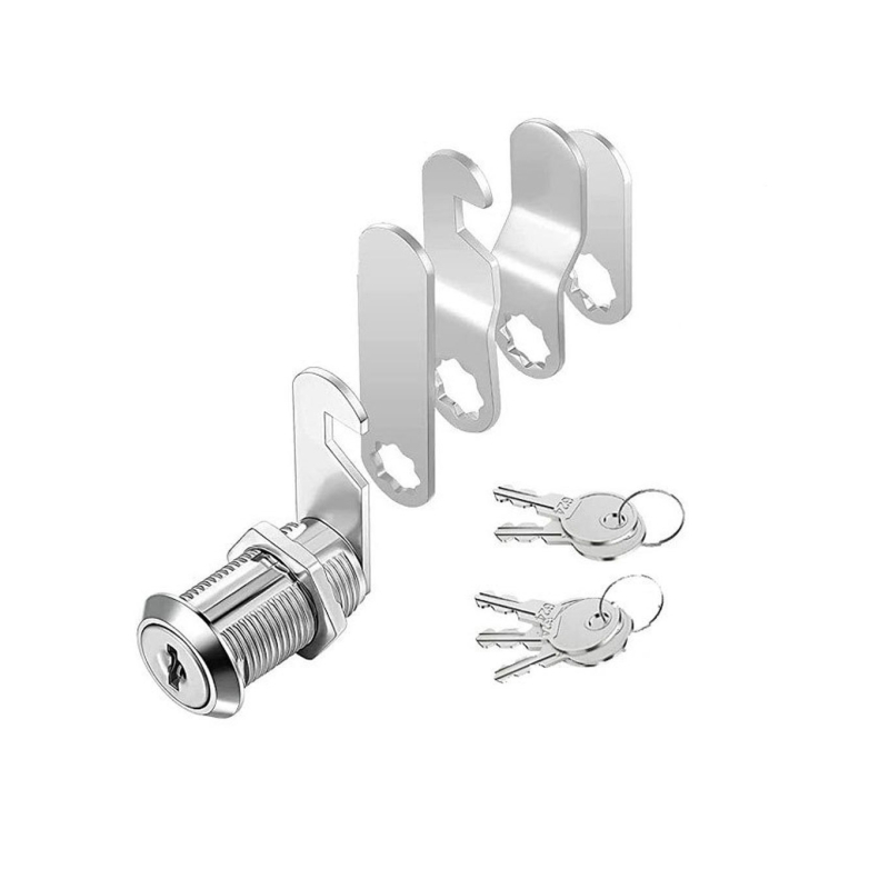 Încuietoare RV pentru dulap cu limbă rotativă, corp din aliaj de zinc, set de 5 piese cu 5 chei, model 103-16, Jia Yang