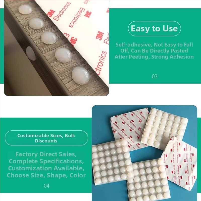 Yixing silikónové podložky proti nárazu pre dvere, skrinky a spotrebiče — silikón, protišmykové, proti nárazu a znižovanie hluku