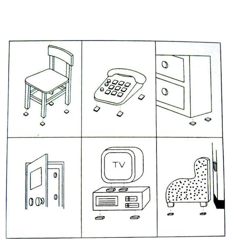 8 броя овални силиконови подложки за крака, самозалепващи, антихлъзгащи, амортизиращи