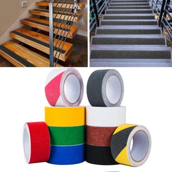 Crown Αντιολισθητική ταινία σκάλας — βάση PVC, πάχος 80 mesh, κόλλα υψηλής ιξώδους, προσαρμοζόμενη, για σκάλες και μπάνιο