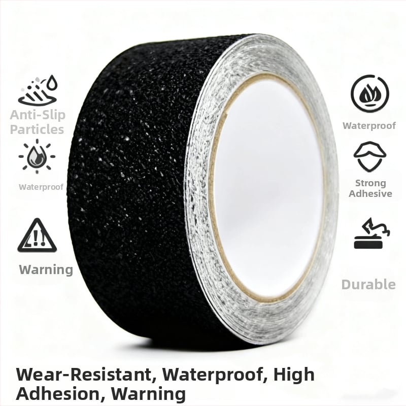 Crown Αντιολισθητική ταινία σκάλας — βάση PVC, πάχος 80 mesh, κόλλα υψηλής ιξώδους, προσαρμοζόμενη, για σκάλες και μπάνιο