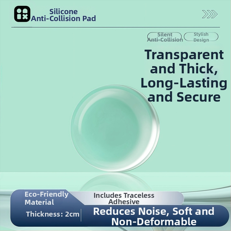 Silikónové antišmykové bufferové čiastočky pre dvere šatní a toaletu – samolepiace, proti kolíziám a tlmeniu hluku, značka Yixing