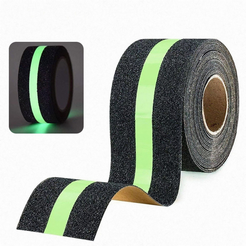 Svjetleća protuklizna traka za stepenice, PET/PVC osnova, debljina 0,85 mm, akrilno ljepilo, -20 do 100°C
