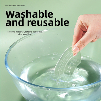 Silikónové priehľadné nálepky na päty – bez lepidla, model 7026, pre papuče, jeseň, každodenný voľný štýl