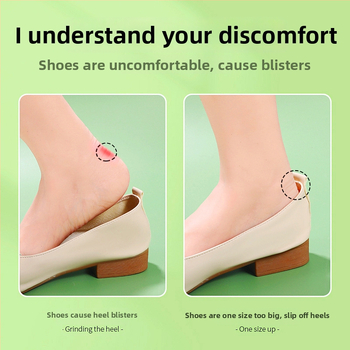 Silikónové priehľadné nálepky na päty – bez lepidla, model 7026, pre papuče, jeseň, každodenný voľný štýl