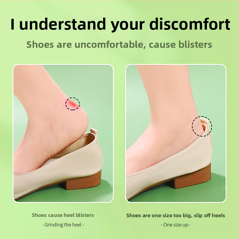 Silikónové priehľadné nálepky na päty – bez lepidla, model 7026, pre papuče, jeseň, každodenný voľný štýl