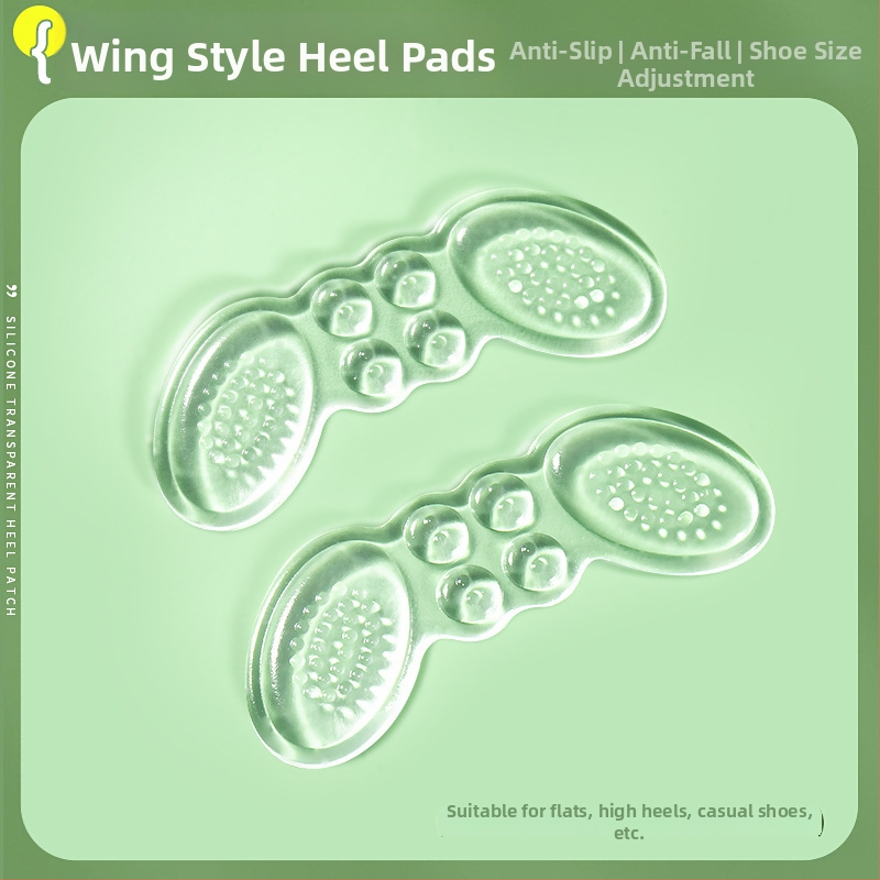 Silikónové priehľadné nálepky na päty – bez lepidla, model 7026, pre papuče, jeseň, každodenný voľný štýl