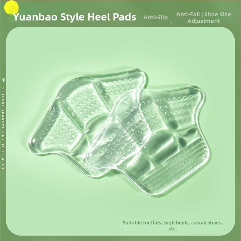 Silikónové priehľadné nálepky na päty – bez lepidla, model 7026, pre papuče, jeseň, každodenný voľný štýl