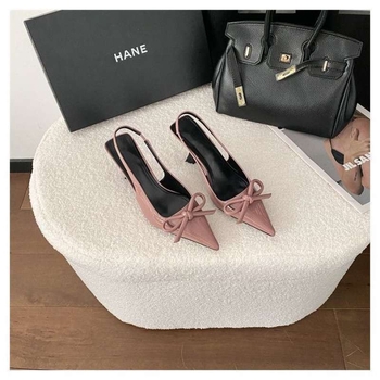 Ženske PU kožne cipele s oštrim nosom, korejskog stila, srednje visoka tanka peta, slip-on, gumena potplata