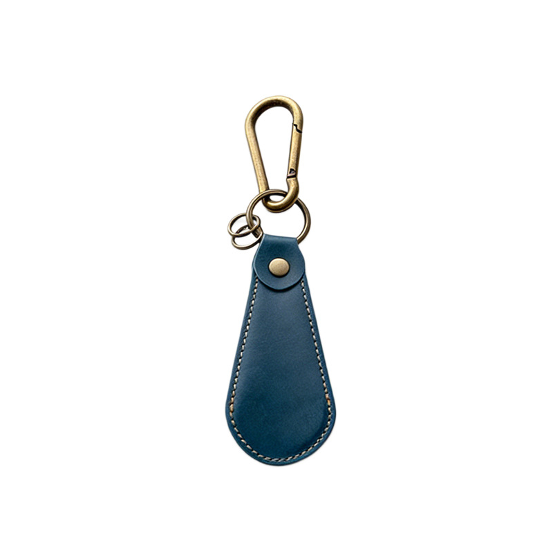 Shoehorn u japanskom stilu, minimalistički od PU kože s ključićem, unisex, za putovanja, zakrivljena drška