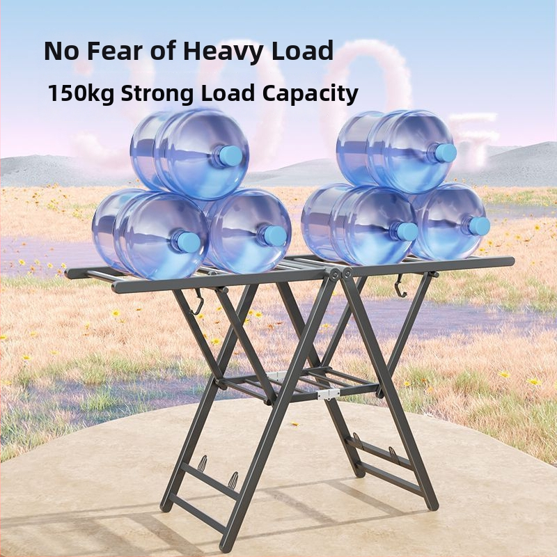 Sklopný podlahový stojan na sušenie odevov, krídlový tvar, kovový, mobilný, model JGFR-K2