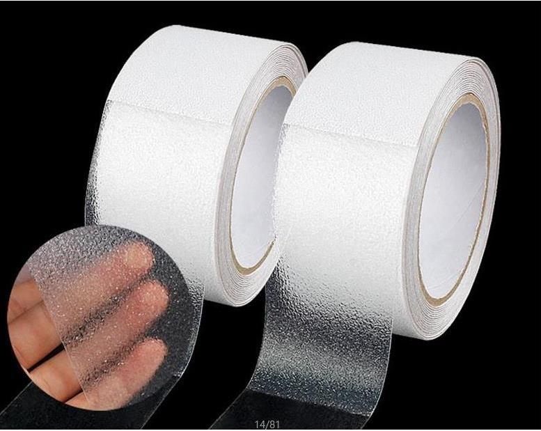 PEVA protuklizna traka za stepenice, prozračni dijamantni uzorak, ljepilo na bazi gume, debljina 0.75 mm