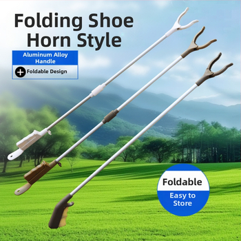 Višenamjenski alat s dugom ručkom za cipele i klipsu za otpadke (materijal: metal + plastika; težina: 0,14 kg; oblik: klips za otpadke; nije prilagodljiv)