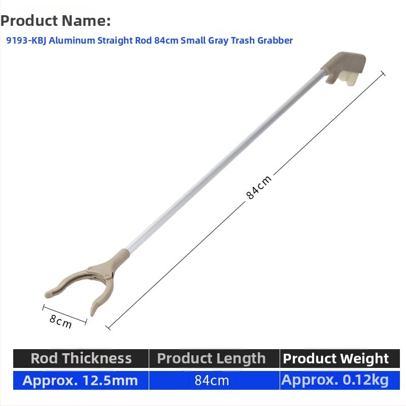 Višenamjenski alat s dugom ručkom za cipele i klipsu za otpadke (materijal: metal + plastika; težina: 0,14 kg; oblik: klips za otpadke; nije prilagodljiv)