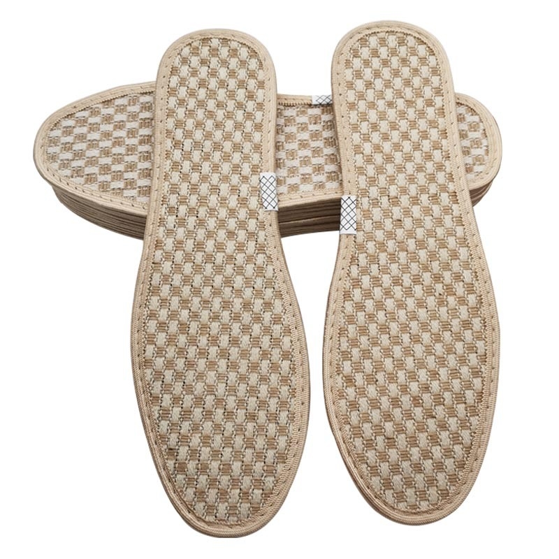 Gengxin 007 lanena uloška s bambusovim ugljem – prozračna, upija znoj, kontrola mirisa, cijela uloška za ljetne casual cipele, unisex