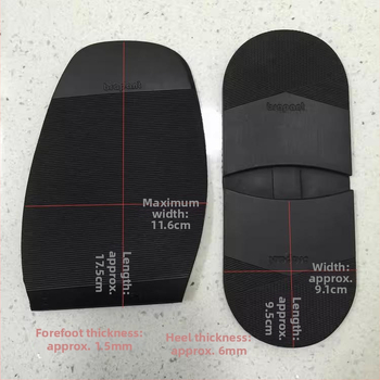 Gumená podložka na pätu a ochranný film na podrážku — odolná voči opotrebeniu, protišmyková, tichá