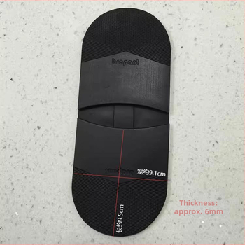 Gumená podložka na pätu a ochranný film na podrážku — odolná voči opotrebeniu, protišmyková, tichá