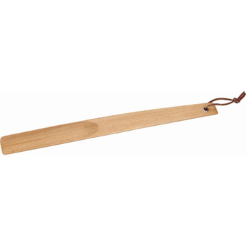 Drveni shoehorn s dugim držalom, Leamu brend, pogodan za hotelski logo