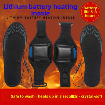 USB vyhrievané vložky s nastaviteľnou teplotou – unisex, EVA podrážka, vrchný velúr materiál, moderný a jednoduchý dizajn