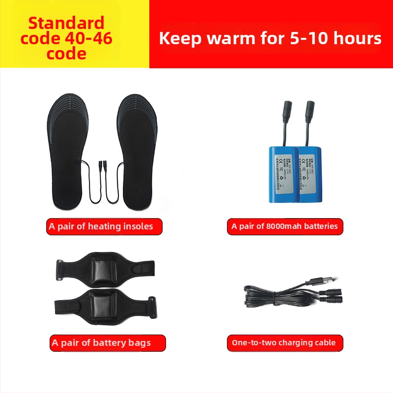 USB vyhrievané vložky s nastaviteľnou teplotou – unisex, EVA podrážka, vrchný velúr materiál, moderný a jednoduchý dizajn